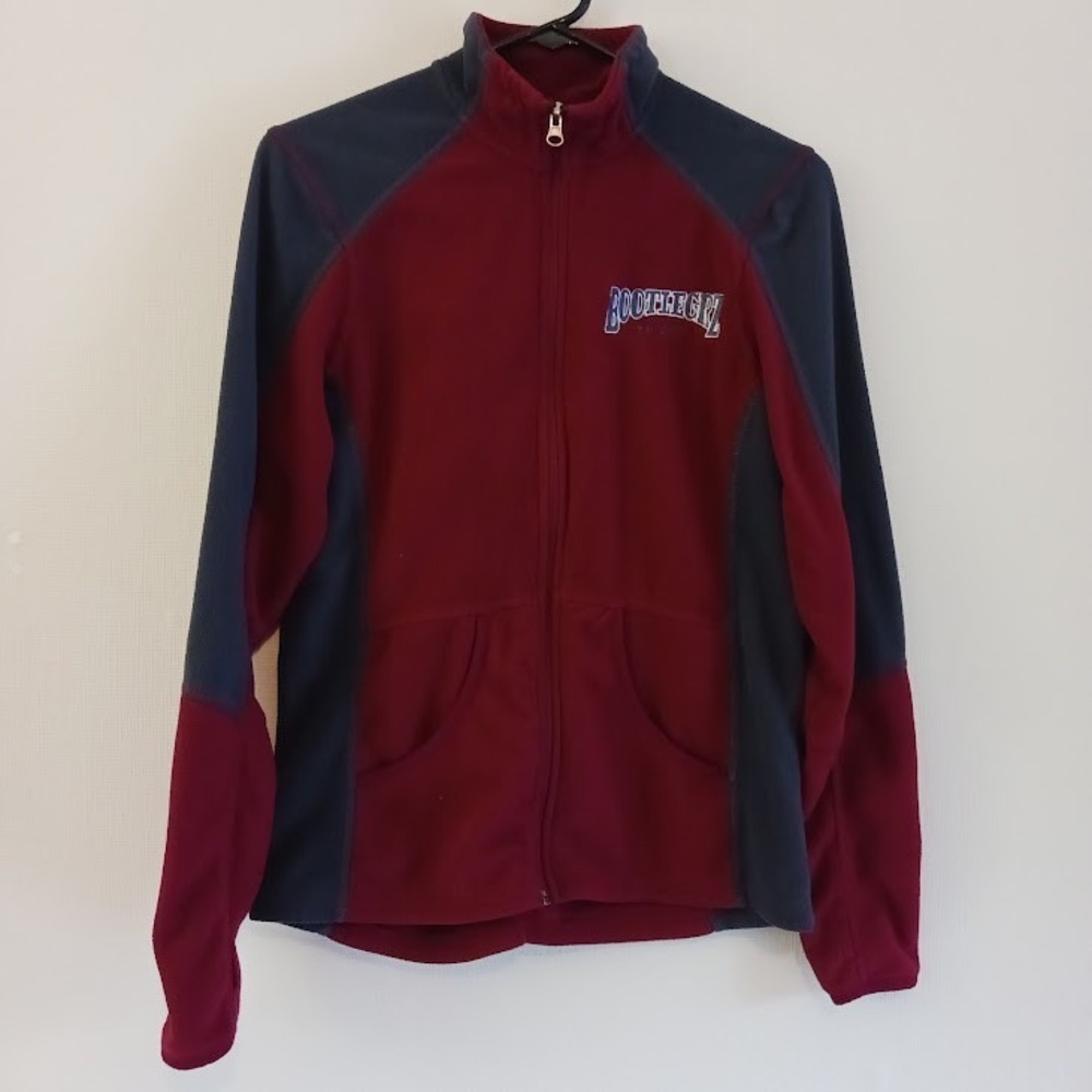 Women's Fleece Jacket, Bootlegrz Saloon Logo, Polyester, Thumhole Sleeves, Small